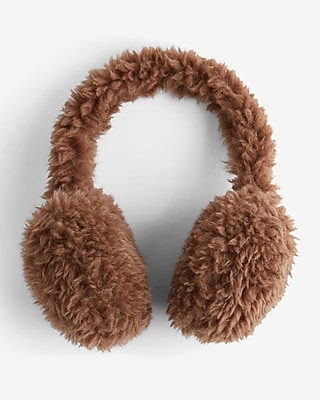 Teddy Ear Muffs Women's Brown