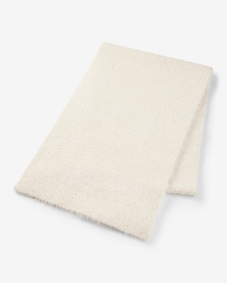 Metallic Knit Scarf Women's Neutral