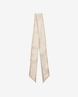 Satin Logo Print Twilly Scarf