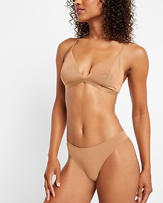 Mesh Triangle Bralette Yellow Women's XXS