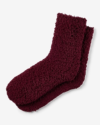 Teddy Ankle Socks Women's Red