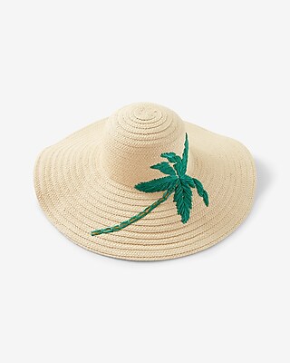 Express Womens Palm Tree Sun Hat