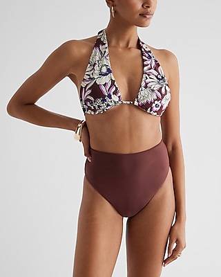 Convertible Halter Neck Bodycon Swim Top