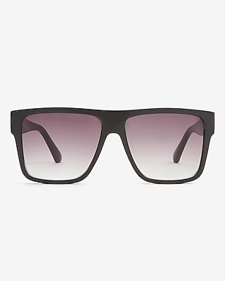 Square Shield Thick Frame Sunglasses