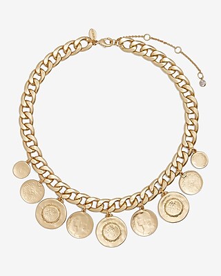Coin Charm Chain Necklace