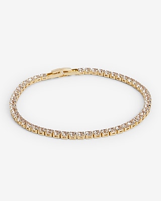 Rhinestone Embellished Tennis Bracelet