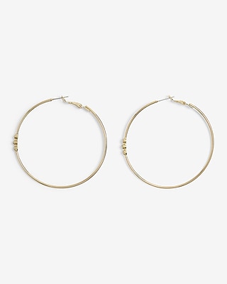 Dainty Rhinestone Hoop Earrings
