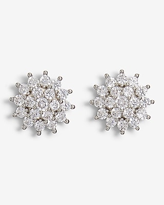 Rhinestone Burst Stud Earrings