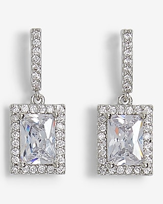 Rhinestone Charm Drop Earrings