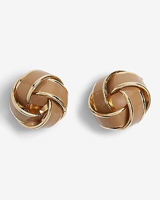 Painted Knot Stud Earrings