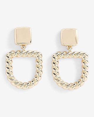 Twist Doorknocker Earrings