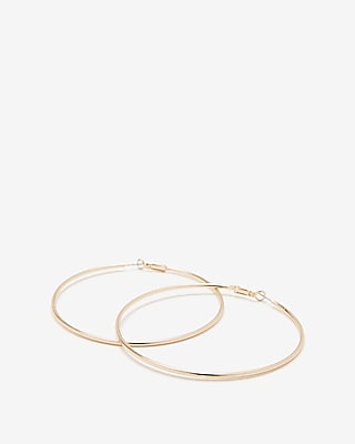 Large Metal Hoop Earrings Women's Gold