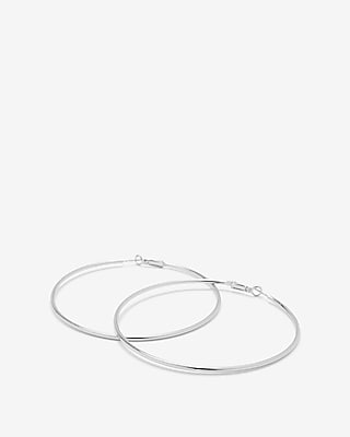 Large Metal Hoop Earrings