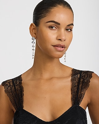 7-Stone Drop Statement Earrings