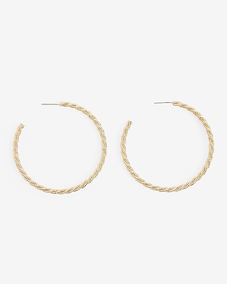 Classic Twist Large Hoop Earrings