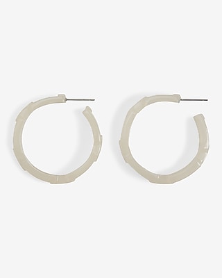 Chain Post Back Hoop Earrings