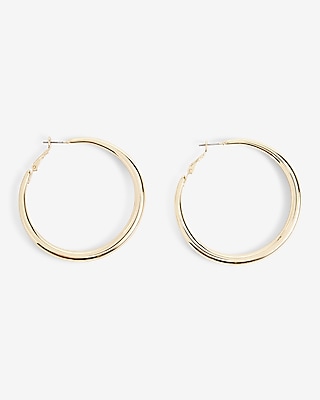 Classic Hoop Earrings Women's Gold