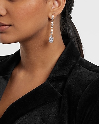 Crystal Linear Drop Earrings