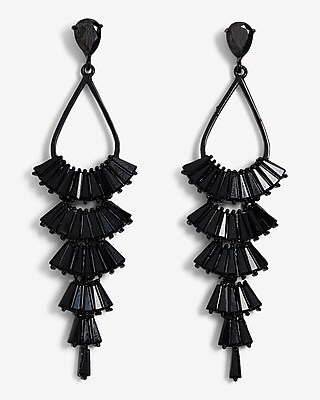 Teardrop Tiered Chandelier Earrings