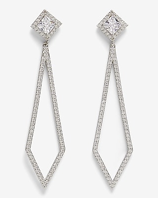Rhinestone Diamond Teardrop Earrings