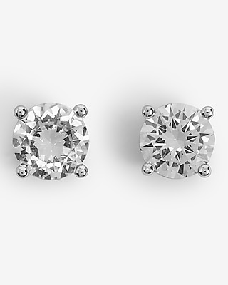 Round Rhinestone Stud Earrings