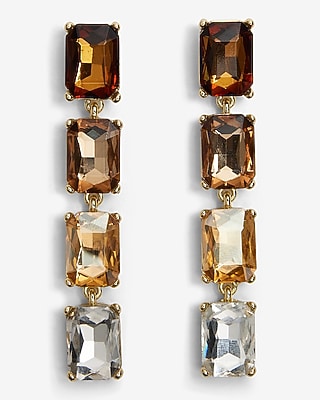 Rhinestone Gradient Drop Earrings