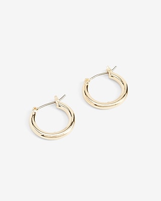 Medium Hoop Earrings Women's Gold
