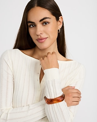 Tortoise Shell Bangle Bracelet