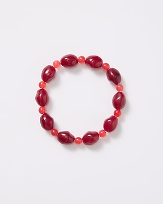 Red Small Beaded Bracelet