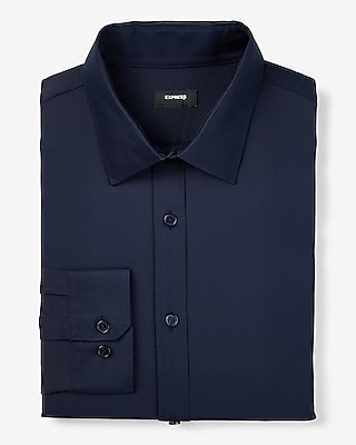 Classic Wrinkle-Resistant Performance Dress Shirt Men