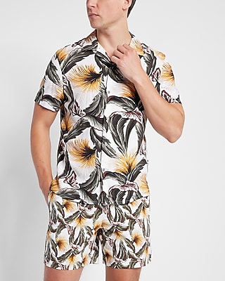 Floral Rayon Short Sleeve Shirt