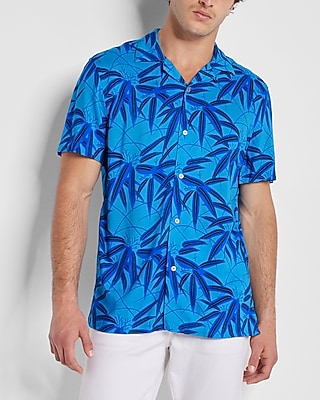 Floral Rayon Short Sleeve Shirt