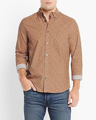 Ditsy Floral Stretch Corduroy Shirt