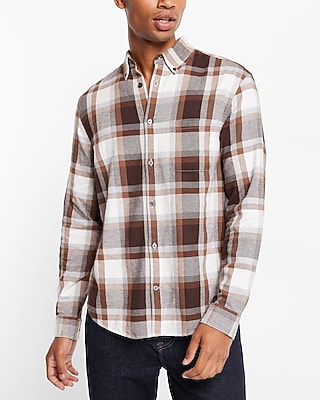 Plaid Stretch Flannel Shirt