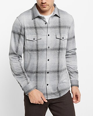 Plaid Sweater Flannel Neutral Men's XS