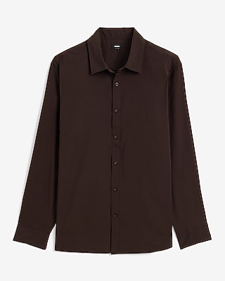 Sueded Textured Long Sleeve Shirt