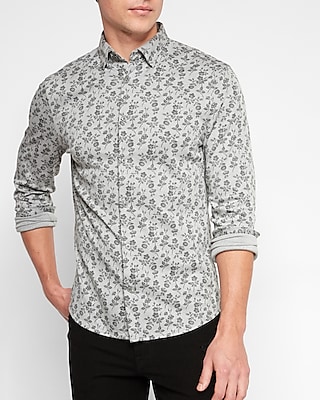 Floral Print Knit Shirt