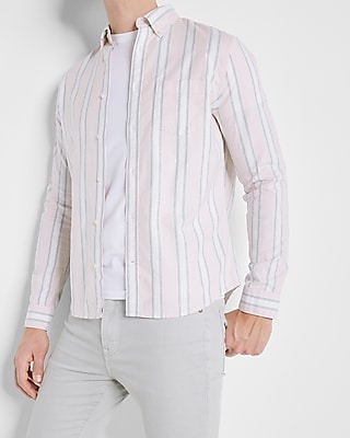Striped Stretch Oxford Shirt