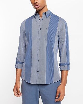 Striped Stretch Cotton Shirt