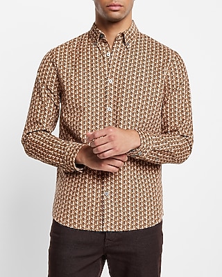 Geo Stretch Corduroy Shirt