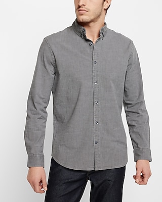 Gray Wash Denim Shirt