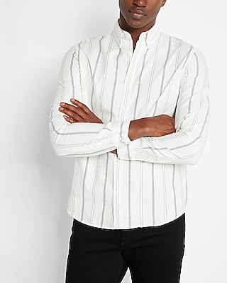 Striped Stretch Oxford Shirt