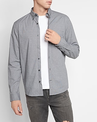 Plaid Stretch Cotton Shirt
