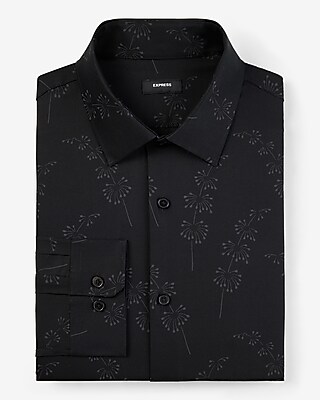 Slim Stem Floral Stretch 1Mx Dress Shirt