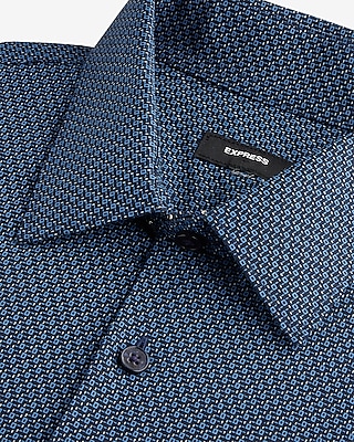 Slim Mini Box Print Stretch 1Mx Dress Shirt