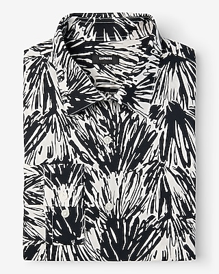 Slim Abstract Stretch 1Mx Dress Shirt