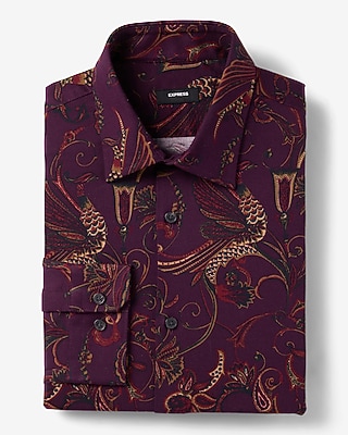 Extra Slim Paisley Twill Stretch 1Mx Dress Shirt
