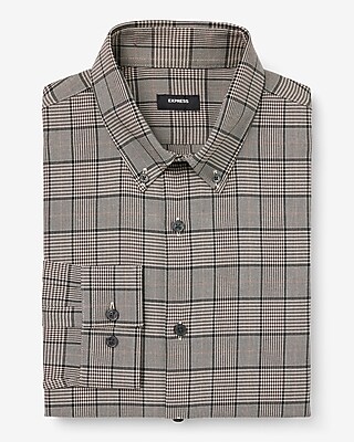 Slim Plaid Flannel 1Mx Dress Shirt