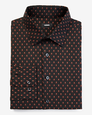 Slim Geo Print Stretch 1Mx Dress Shirt