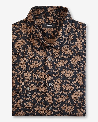 Mens floral cheap dress shirts express